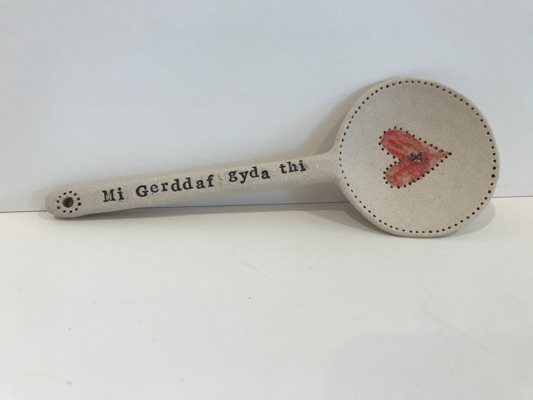 Ceramic Love Spoon