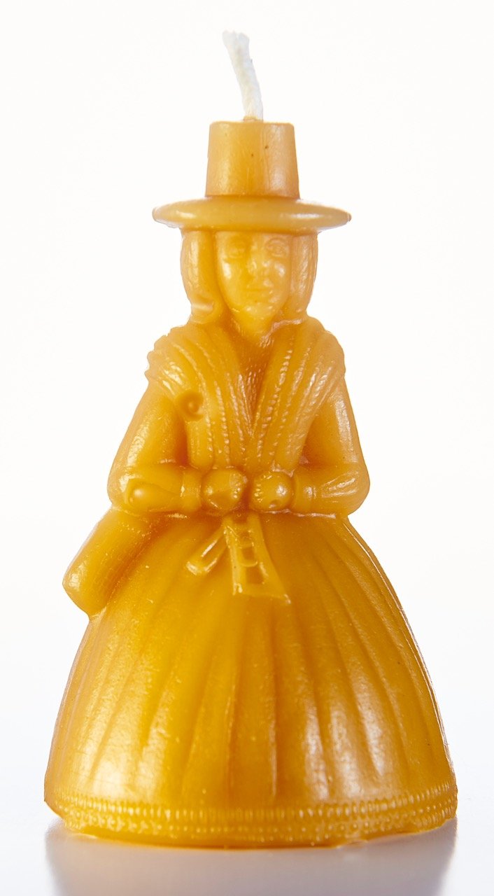 Beeswax Welsh Lady Candle